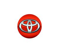 Toyota authentique Aygo | Petites jantes de couvre-moyeux centrales | Twist orange | 07/2014 | Pièce OEM PZ406986702H