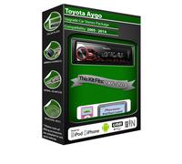 Toyota Aygo Voiture Autoradio, Pioneer Radio USB Aux Ipod IPHONE Android Lecteur