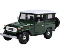 Toyota Fj 40 Soft Top Vert Foncé/Blanc 1/24 Motormax-Motormax