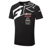 Toyota Gazoo Racing, T-shirt officiel 2025 World Rally Merchandise, Team Classic pour homme, jersey, noir, blanc, Noir , M