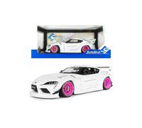 Solido Miniature 1:18 Toyota GR Supra Liberty Walk Body Kit 2025 Blanc/Rose