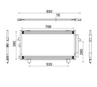 TOYOTA RAV-4 AIR CONDITIONING CONDENSER 00-