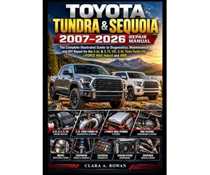 TOYOTA TUNDRA & SEQUOIA 2007-2026 Repair Manual: The Complete Illustrated Guide to Diagnostics, Maintenance, and DIY Repair for the 4.6L & 5.7L V8, 3.4L Twin-Turbo V6, i-FORCE MAX Hybrid and 4WD