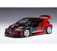 1:43 IXO Toyota Yaris Gr Pandem Rhd 2022 Black Red MOC328.22
