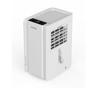 Toyotomi TD-C2412 Déshumidificateur 12 L/24 h avec Wi-Fi, ioniseur, minuteur, écran tactile, ultra silencieux <38 dB, réservoir 2,2 L, pour pièces jusqu'à 28 m², blanc