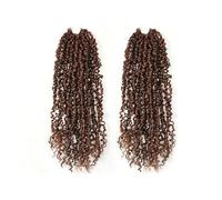 Toyotress Yanky Twist Lot de 2 paquets de cheveux au crochet 35,6 cm (30 mèches/pièce) Fluffy Spring Mini Twist Passion Twist Black Mix Copper Pre-Looped Crochet Braiding Hair (35,6 cm, F1B/350-2P)