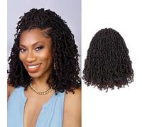 ToyoTress Yanky Twist Lot de 8 paquets de cheveux Passion Twist pré-bouclés au crochet - 35,6 cm (30 mèches/pièce) Brun moyen (35,6 cm, 4#-8P)