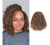 Toyotress Yanky Twist Lot de 8 paquets de cheveux tressés au crochet pré-bouclés (30 mèches/pièce) - Cheveux tressés au crochet - 30 cm - F4/30/27-8P