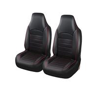 TOYOUN Classique Housses de Siège de Voiture Avant Simili-Cuir Universelle Housse de Sieges Auto Couvre Siege Auto Avant Convient à la Plupart des Voitures, Camions, SUV ou Camionnettes, Rouge
