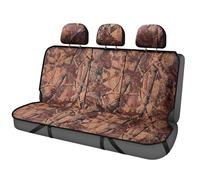 TOYOUN Housse de siège arrière imperméable pour Voitures - Imprimé Camouflage forêt Marron - Ajustement Universel pour la Plupart des Voitures