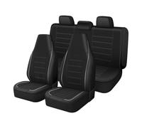 TOYOUN Housse de Siege Voiture Universelle Noir en Simili-Cuir Ensemble de Housses Siège Auto Universel Couverture Couvre Accessoires Interieur pour Camion Camionnette SUV, Gris