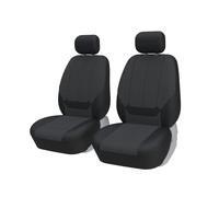 TOYOUN Housse Siege Voiture Universel Couvre Sieges pour Avant Protecteur de Siège de Auto pour 2 Sieges Airbag Compatible, Tissu Plat, Noir