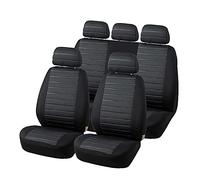 TOYOUN Housse Siege Voiture Universel Gris Ensemble de Housses Siège Auto Universelle Complet en Tissu Couverture de Siège de Voiture Couvre Sieges pour Avant et Arrière Accessoires Interieur, 5pcs