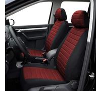 TOYOUN Housse Siege Voiture Universel Rouge Ensemble de Housses Siège Auto Universelle Jeu Complet en Tissu Couverture de Siège Voiture Couvre Sieges pour Avant et Arrière Accessoires Interieur, 5pcs…