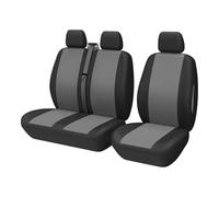 TOYOUN Housses de siège bicolores universelles pour la plupart des camionnettes et camions - Housses de siège avant simples pour conducteur et passager double - Accessoires de siège de voiture 2 + 1