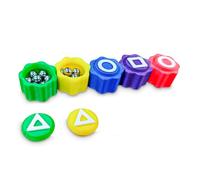 TOYPLASH - 5 Pièces Jeu Gonggi Coréen Original - Les Osselets Coreens Jeux Traditionnel Coreen - Gonggi Korean - Jeux de Voyage et de Poche Gongi - Osselets Jeu Plastique Gong gi (Sac en Plastique)