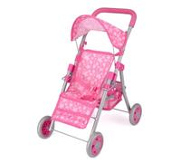 Toyrific Snuggles Poussette de Luxe pour poupées | Poussette Pliable, Poussette Jouet pour Enfants, Filles, Rose