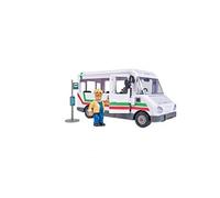 Simba 109251073 - Pompier Sam - Le Bus De Sam Trevors Avec Figurine - Neuf