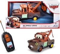 Toys 203081009 Voiture Radiocommandée Cars Mater,Échelle 1:32,27 Mhz,Portée 10 M,Fonction Avant Droit Et Arrière Courbe,14 Cm,Pour Enfants De 4 Ans Et Plus