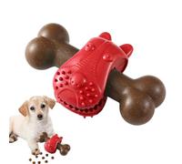 Toys à mâcher des chiens, jouets à mâcher pour les chiens - Teether d'os pour mâcher - Dog Interactive Chew Toys Feeder lent pour la dentition de l'ennui de secours Exercice de nettoyage oral