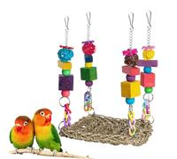 Toys à poche d'oiseau parakeet, joug à masque de hamac de Parrot - Perrot Hammock Bird Cage Toys Perchures Perch Swing | Accessoires de mastication de la cabane de maison, refuge coloré pour conures d