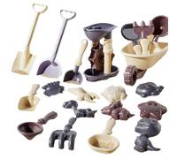 Toys Beach Toys Kit de château de 20 pièces, jolis moules, jeu d'enfants portables | Jeux de voyage d'été en plein air Activités météorologiques pour enfants qui se réunissent au Pat