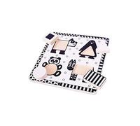 Bigjigs Toys Black & White Shape Puzzle jeu de formes 10m+ 5 pcs