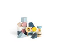 Toys Blocs d'exploration sensorielle en bois, formes empilables pour bébés et tout-petits, pour enfants à partir de 18 mois