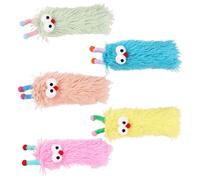 Toys Cat Catnip, Jouet en Peluche de Chat - Cat Toys Planch Pouchées Mignonnes Poupées | 5X Caterpillar Soft Dofting Doll, apaisant des Fournitures pour Animaux de Compagnie pour Chaton intérieur