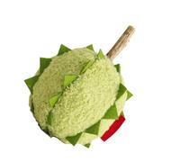 Toys Catnip pour Chats, Fruits de Masse du Durian Jouets mâchés | Fruit de Simulation Souple pour Les Chatons Exciter l'exercice de l'ennui Calme Jouer à mâcher à l'intérieur du Jeu