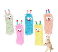 Toys Catnip pour chats, jouet ministre pour chats d'intérieur - Jouet d'enrichissement pour chats mignons - Coussin de mignon - Planche de coussin - 5 x Caterpillar Soft Doll, fournitures