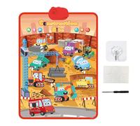 Toys D'apprentissage Bilingues - Pvc 310 G Chart D'apprentissage en Alphabet Interactif, Numéro D'alphabet Musical Électronique Toddler Wallchart | Décorations De Classe De Maternelle Pour L'apprentis