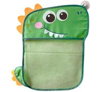Toys de bain, porte-jouets de bain avec 2 ventouses fortes, 17x16,5 Rangement de jouets en maille de dinosaure, organisateur à sec rapide pour chambre à coucher, salle de bain, salle de bain