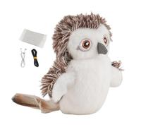 Toys De Chat à Oiseaux De Chouette Enneigé, Jouet Oiseau Pour Chat En Peluche, Oiseau Volant Rechargeable Par USB Avec 3 Niveaux Réglables, Jouet Interactif à à Chat, Jouet Pour Chat Oiseaux Qui Vole