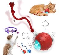 Toys de Chat automatiques électriques interactifs, Mouvement activé et gazouillis, stimuler Les Instincts de Chasse des Chats pour Les Chiens et Le Jeu en Salle des Chats Red 1pcs
