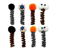 Toys de chat Halloween, jouets pour chasses de chaton, pièce interactive de 3,86x1,26 pouces, balles de printemps ludiques pour jeu en salle, divertissement, compagnon de voyage, entraînement et temps
