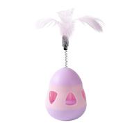 Toys de Chat interactifs pour Appartements Cats-2-en-1 Chaton pour Usage intérieur, chaîne en Acier à Haute teneur en Carbone | 360 degrés Rotation Play Play Play Mental Physical Exercise Toy