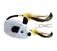 Toys de chat interactifs pour chats intérieurs - jouet de souris électronique avec un son grinçant réaliste, une action en mouvement automatique, un exercice de jeu intelligent | Divertissement, chass