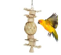 Toys de Chew Parrot, jouets en cage pour perroquet - Blocs en bois résistants à la morsure - Supplies pour animaux de compagnie drôles, blocs de divertissement d'oiseau multicouche pour perruches, ham