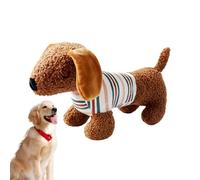 Toys de chien grincement - jouet pour animaux de compagnie en peluche avec son | Toys à mâcher des chiens agressifs | Outil de jeu de chiots de forme de teckel pour les biseaux agressifs | Outils de m