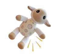 Toys de dentition du chiot dur, jouet d'animal en peluche en peluche - Bunny interactif et agneau à mastication mignonne - Décoration de la chambre à coucher pour chiot en peluche jouet pour le broyag