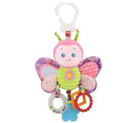 Toys de hochet à main à la main en peluche - poussette et berceau accroché des jouets éducatifs pour bébés (coloré)