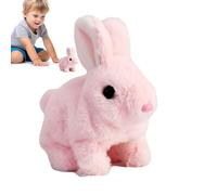 Toys de lapin pour , jouets de lapin pour ,Animaux en peluche de jouet de lapin rebondissant réaliste | Sauter, trembler le nez, les oreilles remuant, les chiffres en peluche interactifs pour les