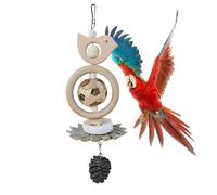 Toys de mât de perroquet, jouet de piqûre de cage perroquet | Cage Stand en bois Parakeet Chewingtoy Ornement - Perrot Bice Supplies, Pic de bois à cage interactive pour les amoureux des familles