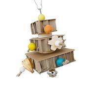 Toys De Nourriture Pour Oiseaux | Couclage De Règne Du Jouet | Paper-Toy, Présistance De Recherche De Parrot | Enrichissement Interactif, Accessoire En Cage, Matériau Sûr | Small Medium Birds Entertai