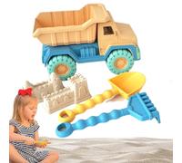 Toys de Sable, Jouets Sandy pour - -Kit | Jouets Travel Beach, Camion-Benne, Pelle, râteau, 2 Formes de Sable de château, Jouets de Camion de Sable à Jouer Gratuitement pour Les garço