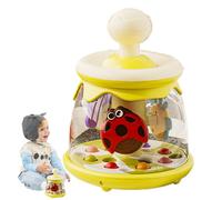 Toys de spinner d'aspiration pour bébés, spin de jouet de tassement sous-trottoir,Jouet de carrousel de presse rotatif pour - Dôme tombe, jeu préscolaire, apprentissage précoce pour les vacances d'ann