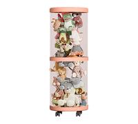 Toys De Tube De Stockage Vertical - Organisateur De Poupées En Tissu Multi-coulé, Tube De Rangement De Jouets Doux | Rangement De Jouets Pratique Avec Une Structure Stable Pour La Commande Dans