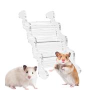 Toys d'escalade de Hamster- échelle de Crochet de Hamster, Acrylic Clear Hamsters Playground - hamsterHouse Companion, Petite Rampe d'animaux, Jouets de Souris, Accessoires en Cage