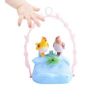 Toys d'oiseaux Activés par Voix sur Les - Parole Interactive Et Gazouillis Électriques Figurines d'oiseaux | Pet Électronique Mignon pour Jeu Sensoriel Play Toddler Room | Jouet Animal Amusant